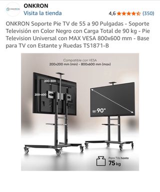 Soporte Pie TV ONKRON 55-90