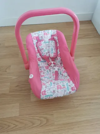 Mochila portabebés rosa