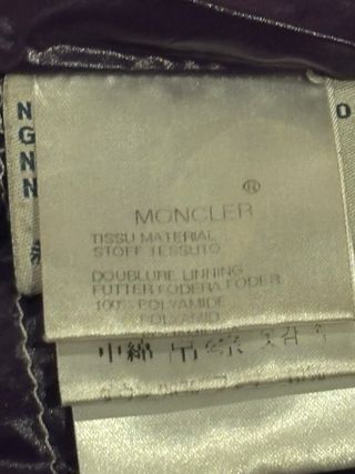 Moncler piumino viola tg. S