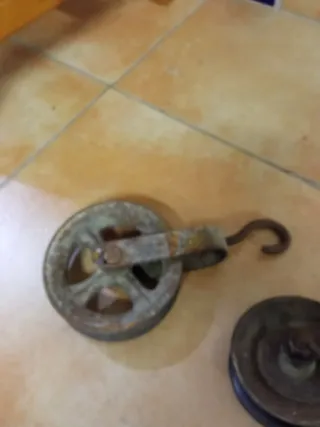 Juego de 3 garruchas de metal