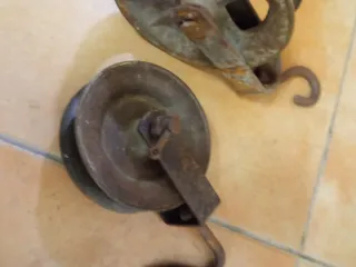 Juego de 3 garruchas de metal