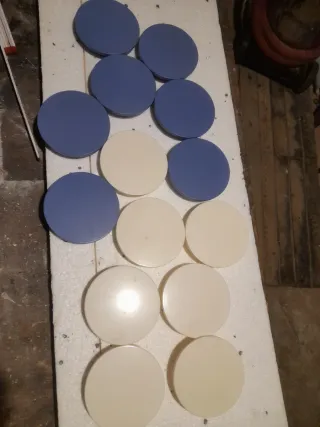 14 Maniglioni in plastica blu e bianchi