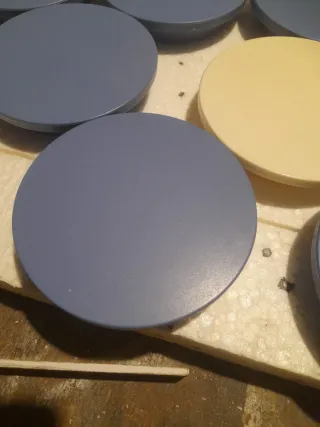 14 Maniglioni in plastica blu e bianchi