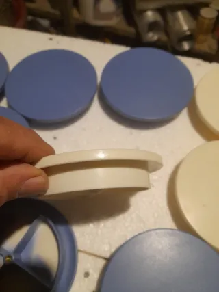 14 Maniglioni in plastica blu e bianchi