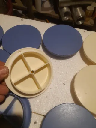 14 Maniglioni in plastica blu e bianchi