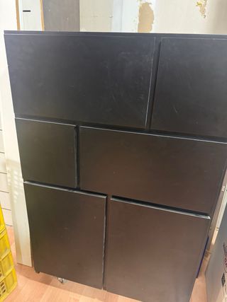 Mueble aparador de madera negro