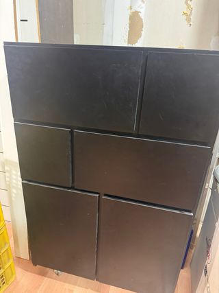 Mueble aparador de madera negro