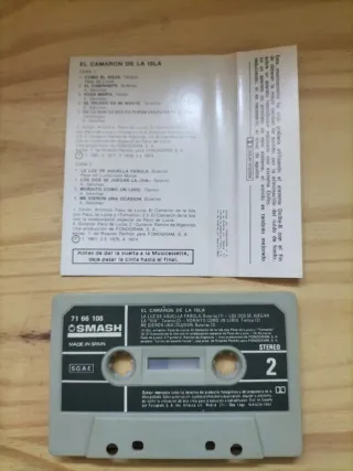 Casete El Camarón de la Isla - Como el Agua