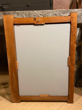 Espejo antiguo madera maciza