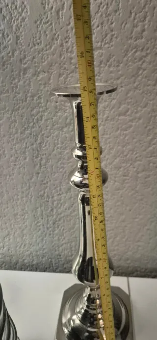 Candelabro con baño de plata