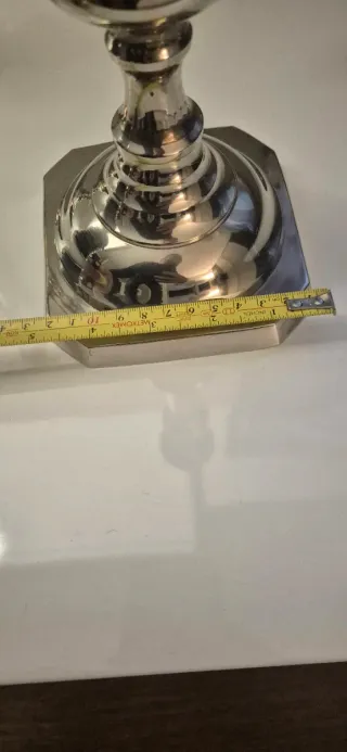 Candelabro con baño de plata