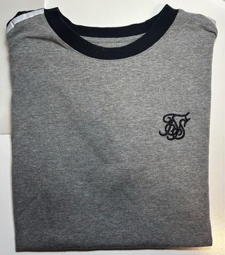 Camiseta SikSilk gris manga corta