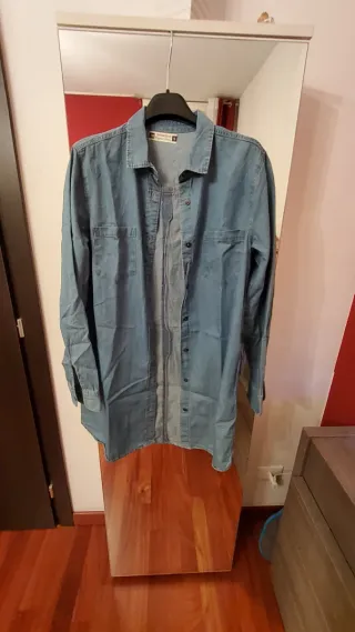 Camicia in denim blu