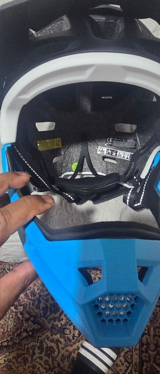 Casco Integral Bicicleta Negro/Azul