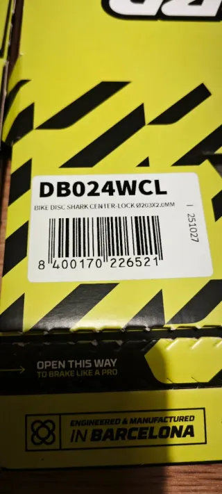 Discos Freno Galfer Shark 203mm Center Lock