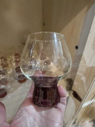 Conjunto 18 vasos base roja