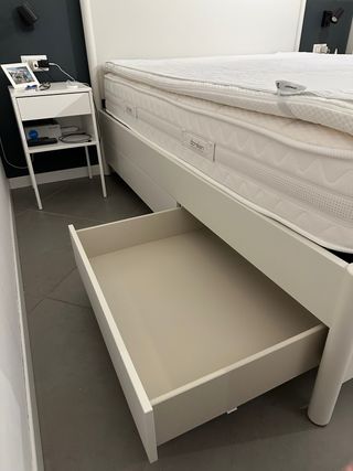 Letto matrimoniale bianco Ikea