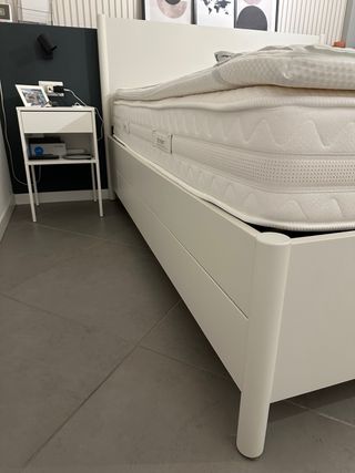 Letto matrimoniale bianco Ikea