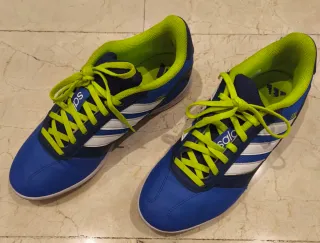Zapatillas Adidas Fútbol Sala Azul y Verde