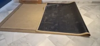 Alfombra rústica y reversible