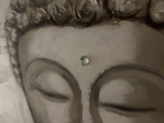 Cuadro Buda Beige y Plateado