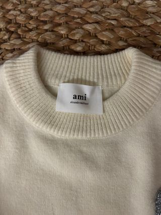 Maglione AMI Paris con cuore glitter