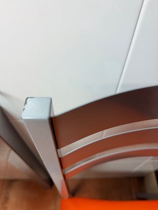 5 Sillas Cocina Asiento Naranja