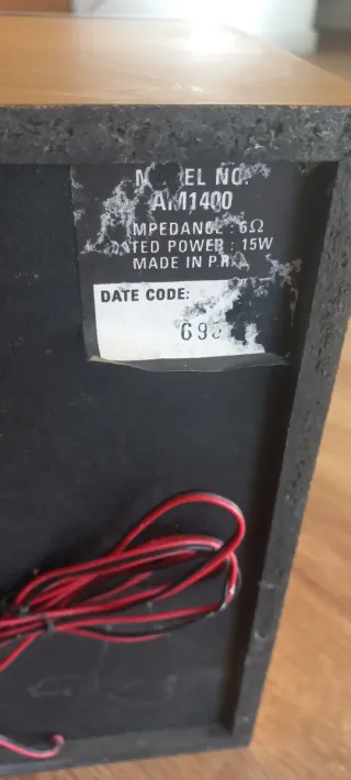 Altavoces Thomson 15W Azul/Plata/Madera