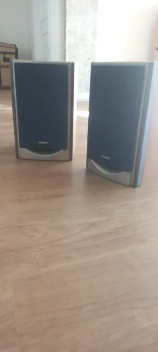 Altavoces Thomson 15W Azul/Plata/Madera