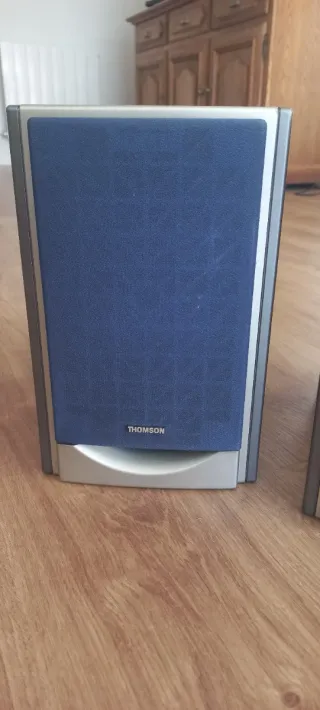 Altavoces Thomson 15W Azul/Plata/Madera