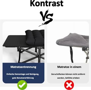 Cama Plegable Camping con Colchón