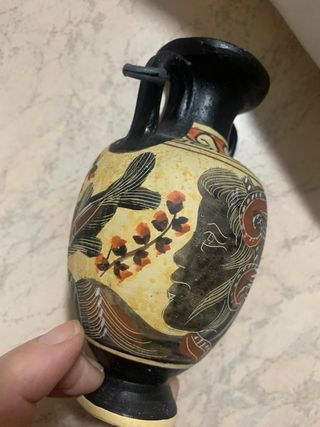 Vaso decorativo stile greco tradizionale ceramica