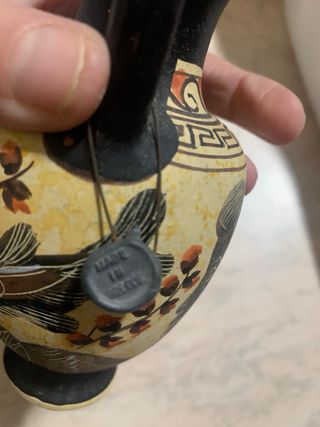 Vaso decorativo stile greco tradizionale ceramica