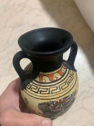 Vaso decorativo stile greco tradizionale ceramica