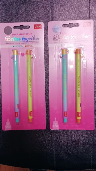 2 Bolígrafos Borrables Legami Better Together