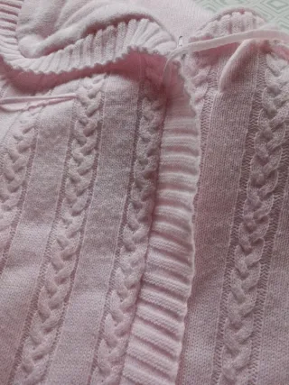 saco arrullo invierno rosa