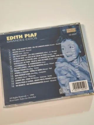 CD Edith Piaf Grandes Éxitos