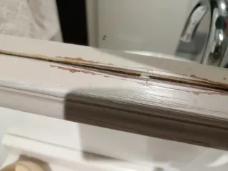 Espejo de salón restaurado envejecido