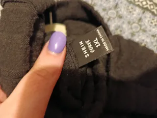 Vestido largo de algodón negro