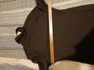 Vestido largo de algodón negro