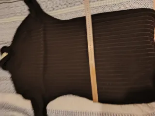 Vestido largo de algodón negro