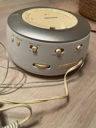Radio Reloj Philips Beige/Plata