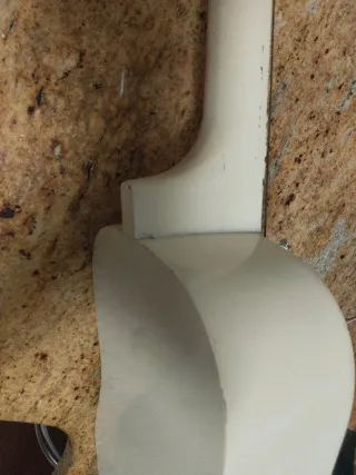 Guitarra blanca decorada 1/2