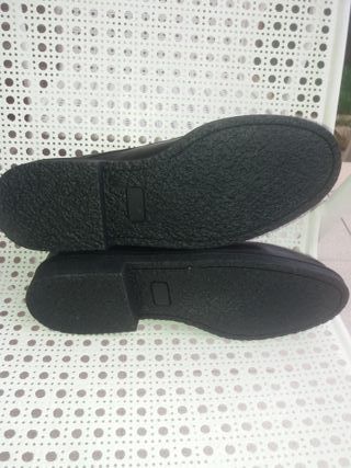 Zapatos de cuero negros talla 44