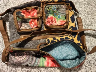 Bolso Desigual Marrón Multicolor