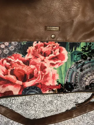 Bolso Desigual Marrón Multicolor