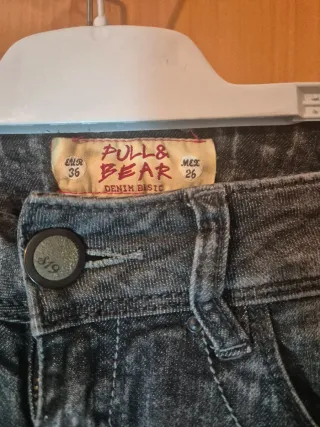 Vaqueros Pull&Bear Y2K grises T.36