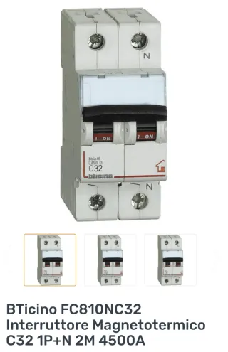 BTicino FC810NC32 Interruttore Magnetotermico C32