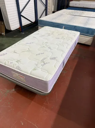 105x190 COLCHÓN FLEX BRISA VISCO + BASE TAPIZADA