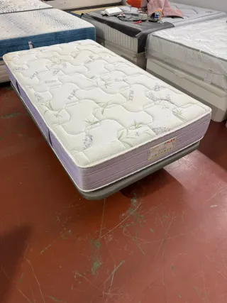 105x190 COLCHÓN FLEX BRISA VISCO + BASE TAPIZADA